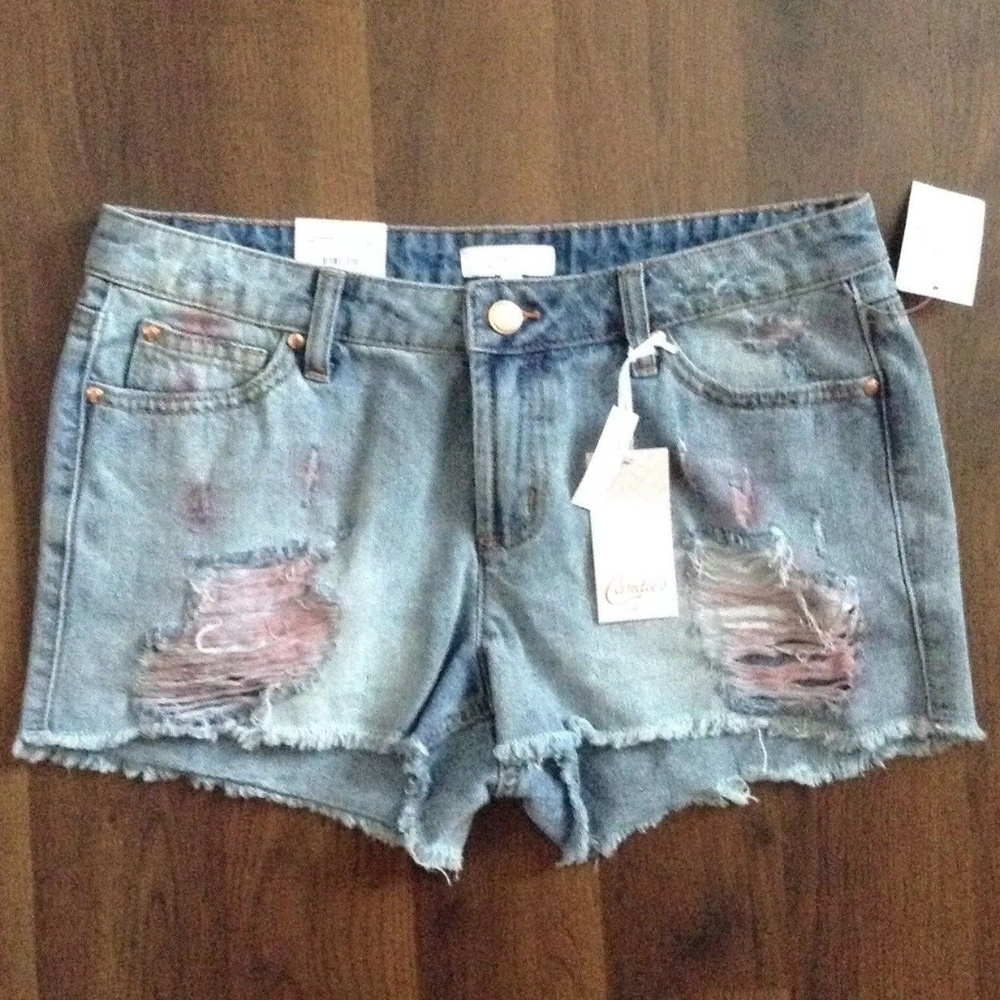 Candie’s Size 7 NWT Distressed Denim Jean Shorts Junior